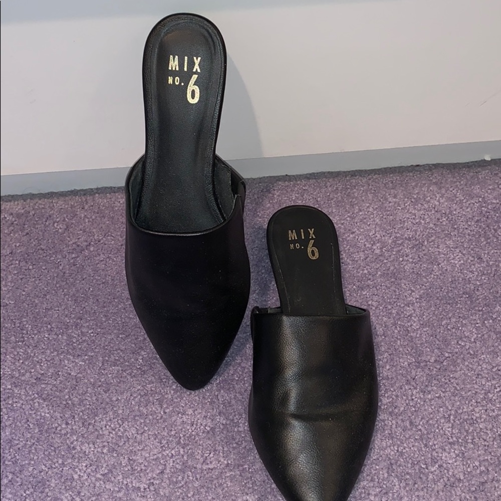 Solid Black Pointed Flats - image 4